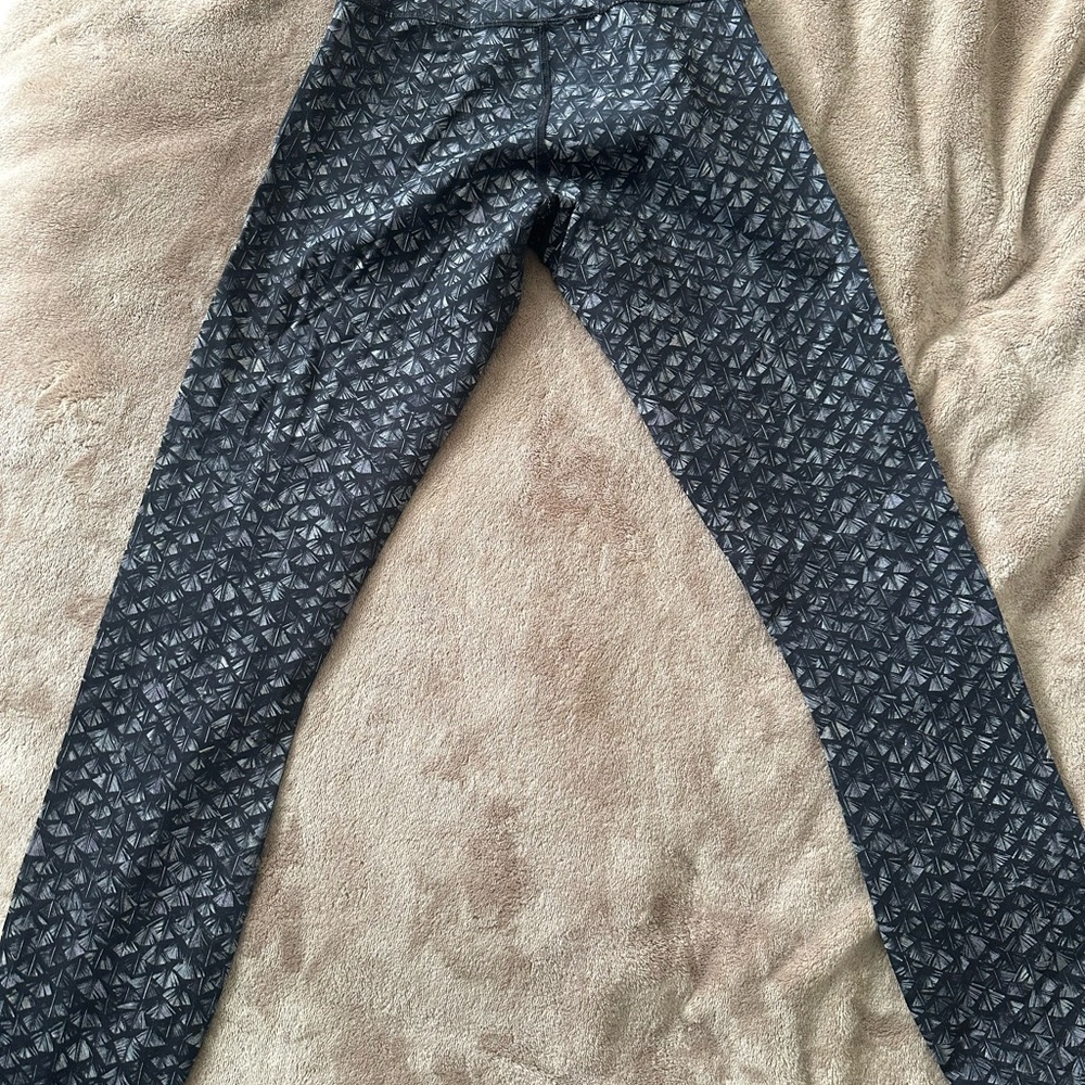 lululemon athletica Black Patterned Leggings